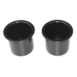 Plastic Small 2 7/8 inch Black Drop in Beverage Drink Can Holder Insert Perfectly Fits 12oz Beverage cans and 16oz Plastic Water Bottles Multipack Wholesale Bulk Listing Poker Table(2)