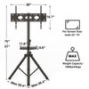 Tripod TV Stand with Shelf for 23-75 inch TVs up