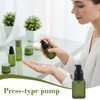 60ml/2OZ Refillable Glass Pump Bottle Frosted Green Cosmetic Makeup Emulsion