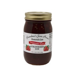 Homestyle Strawberry Jam - Grandma's Jam House - 16oz