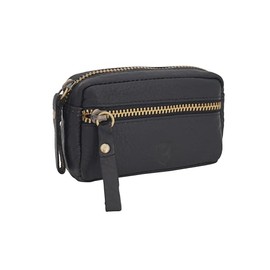 GERMANUS Leather Key Case Key Case Key Fob 4051, black