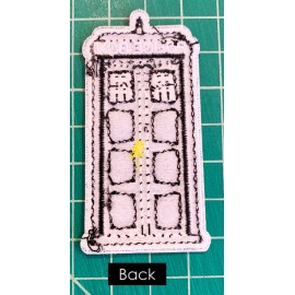 Unbranded Dr. Who: The Tardis Embroidered Iron On Patch