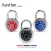 XanHen Combination Padlocks with Metal Body, Indoor Use for Gym