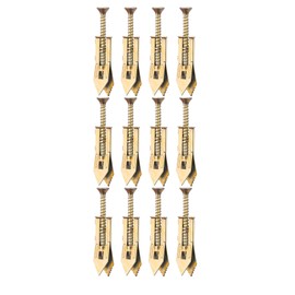 SONASH 12 Pack of Self-Drilling Heavy Duty Anchors & Zinc Screws Kit (0.47"x1.56") No Drill