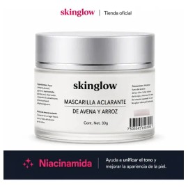 Skinglow Mascarilla Aclarante Antimanchas Avena Arroz 30g