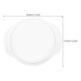 KICHOUSE Glass Microwave Cover Anti Splash Lid for Microwave Oven Bowls Steaming and Baking Dish Food Splatter Protector 7.32X6.26 Inches