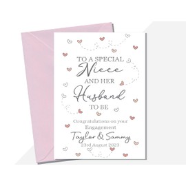 Engagement card for Niece and Husband to be, Congratulations on your engagement Niece and New Husband to be (or fiancé fiancée)