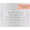 60ct - Return Address Clear Transparent Wedding Invitation Labels/Stickers/Seals (#316-C)