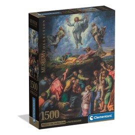 Clementoni - 31739 Jigsaw Puzzle 1500 Pieces Art for Adults and Teenagers, Museum Collection, Raphael Transfiguration Theme with Poster, Compact Box, Gift Idea Made in Italy, 59.5 x 84.5 cm