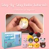 MENIBBLER 8Pcs Crochet Kits for Beginners, Animals Beginners Crochet Kit,