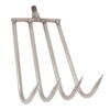VBESTLIFE Portable Aquatic Weed Rake, 4 Teeth, Stainless Steel Head,