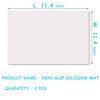 PABUSIOR Silicone Mats for Crafts: Translucent Liner, 11.4×11.4 In (2/Pack),