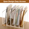 SANRUI Acrylic File Organizer, Clear Magazine File Holder Desk Organizer