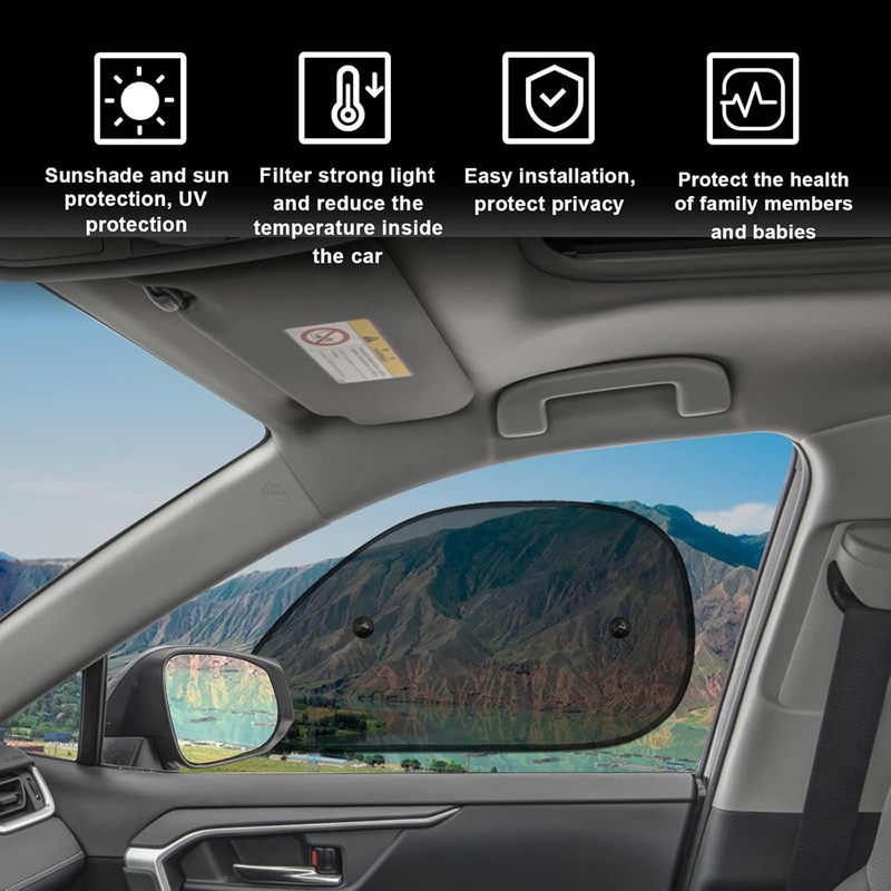 Baby Car Sun Protection, Pack of 5 Car Window Sun