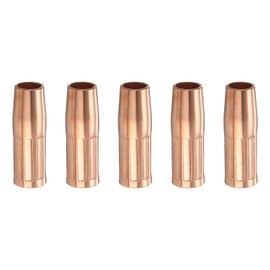 HARFINGTON 5pcs Mig Welding Gun Nozzle 1/2" Orifice 21-50 Gas Welding Gun Nozzle Copper Nickel Plating Welding Gun Accessory for 100L/Tweco Mini/#1 Mig Welding Guns