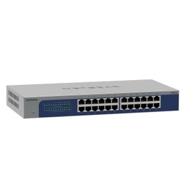 NETGEAR 24-Port Gigabit Ethernet Unmanaged Switch (GS524) – Desktop, Wall or Rack Mount, and Limited Lifetime Protection