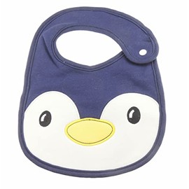 Glamour Girlz Baby Girls Boys Babies Newborn 3 6 9 Months Infants Cotton Bib Feeding Teething Bandana Burp Cloth Dribble Bib Blue 1st Christmas Penguin