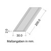 Gedotec Transition Profile Aluminium Transition Rail Perforated Floor Profile for