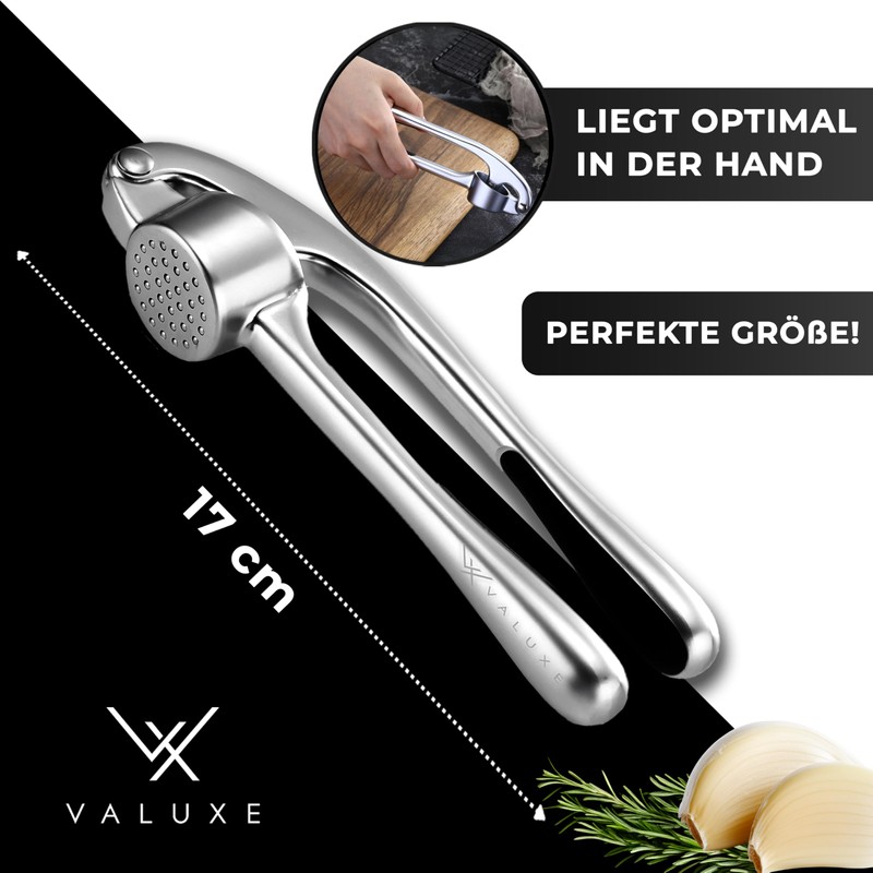 VALUXE® Garlic Press Dishwasher Safe with Powerful Leverage - Practical