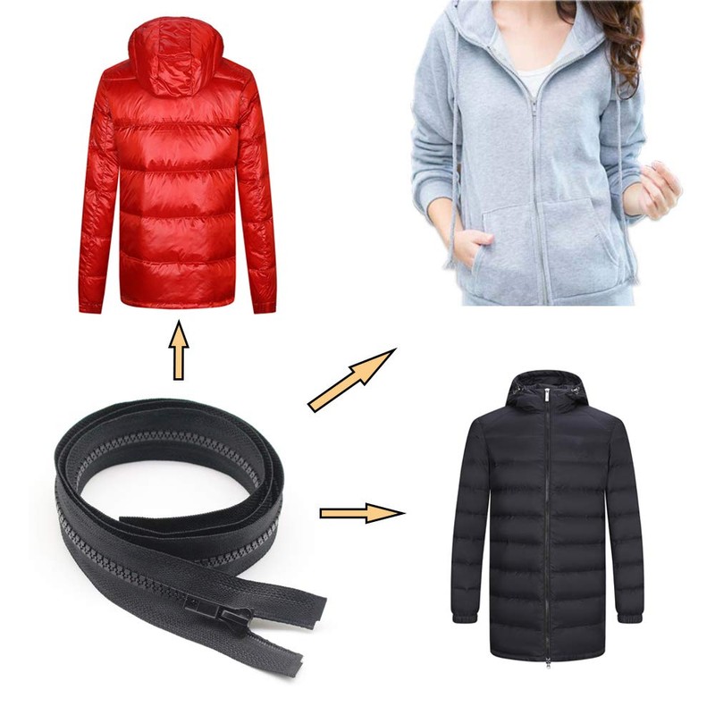 YaHoGa 2PCS 5 70cm Separating Jacket Zippers for Sewing Coats