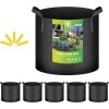 YSSOA 5 Pack - Grow Bags Heavy Duty Thickened Nonwoven