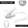 Clothes Pegs, Pack of 24, Windproof Plastic Clips with Lanyard,