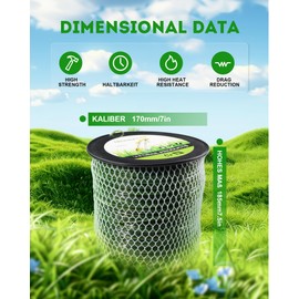 LADAMI String Trimmer Line,0.095 in 5LB 1476-ft Square Trimmer String,Weed Wacker String for Universal Replacement with Bonus Line Cutter