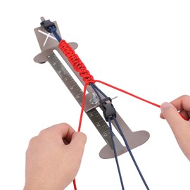 Kit de Pulsera de Paracord, Conjunto de Marco de Acero Ajustable con Paracord, Plantilla de Paracord y Kit de Plantilla Hebillas Libres de Hanks