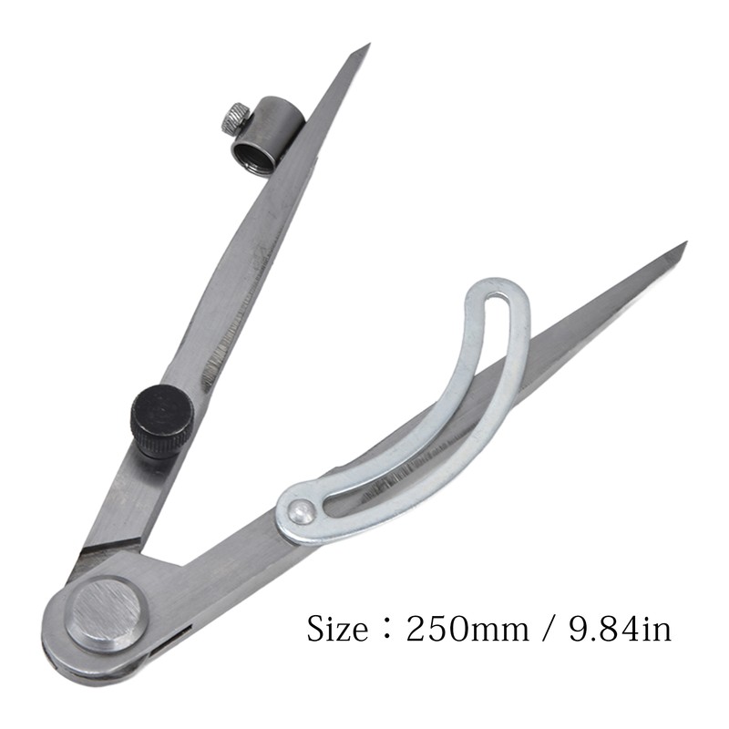 Wing Divider Gauge Carbon Steel Adjustable Angle Lockable Scribing Tool