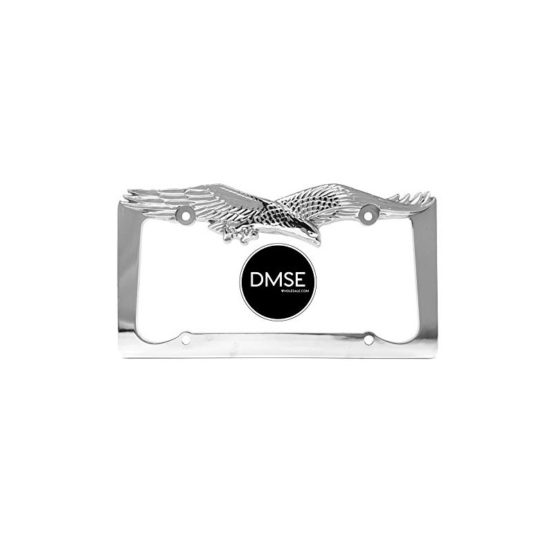 DMSE American Eagle Eagles Bird Universal Metal License Plate Frame