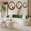 alblinsy Oval Picture Frames,Oval Wood Picture Frame Wooden Wall Hanging
