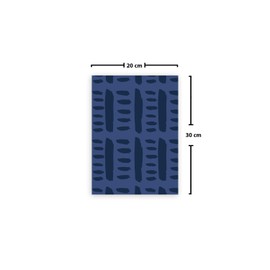 Le Jardin du Lin Printed Cotton Bags with Drawstring, Shopping Bag, Cloth Bag, Vegetable Bag, Reusable, Eco-Friendly, Multi-Purpose, Foldable, Size: 20 x 30 cm