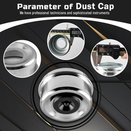 Trailer Bearing Dust Caps 2.72" with 4 Extra Rubber Plugs,Trailer Hub and Axle Dust Caps Grease Cover Caps for Most 7000 to 8000lbs Trailer Dexter Trailer Camper RV
