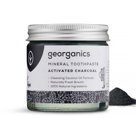 georganics Toothpaste 60mL, Toothpaste (Activated Charcoal)