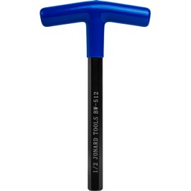 Jonard Tools BW-512 1/2” Hex Key T-Handle Security Wrench for Hex-Type Allen Security Screws, 7-inch