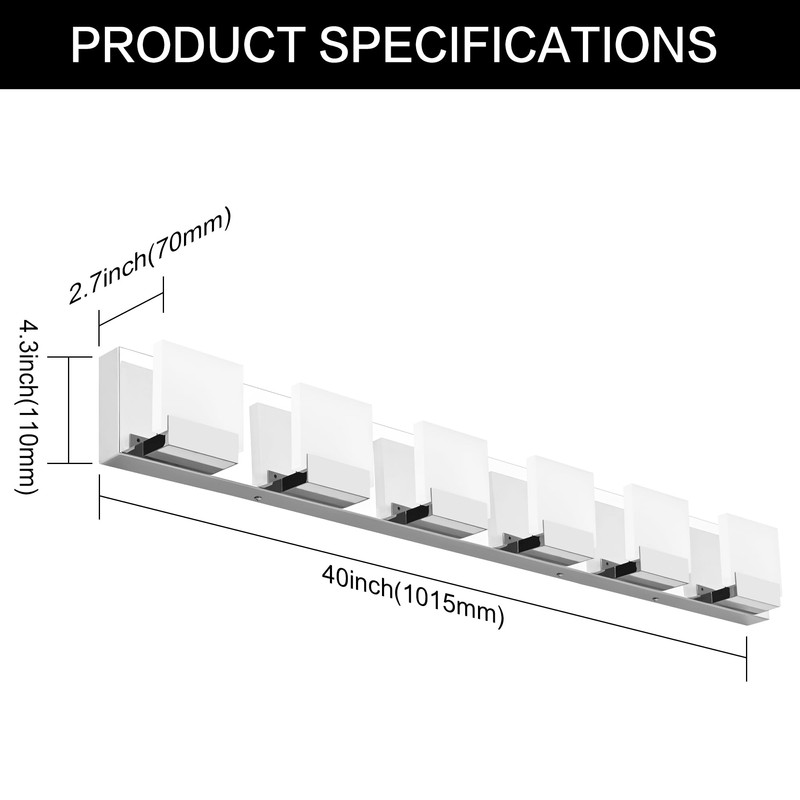 ZUZITO 6 Light Bathroom Vanity Light - Modern LED Bathroom