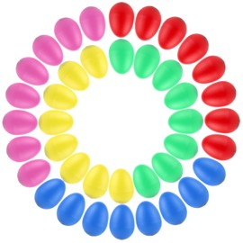 STARVAST Eggs Maracas Egg Shaker Set, Musical Instrument Egg Shaker, Shaker Eggs for Musical Early Education Party Classroom Accessories Musical Instrument for Play Equipment (Pack of 40)