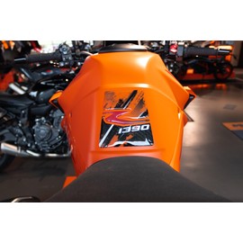 Tankpad 3D Motorcycle Sticker Compatible with KTM 1390 Super Duke R Orange X509500VA
