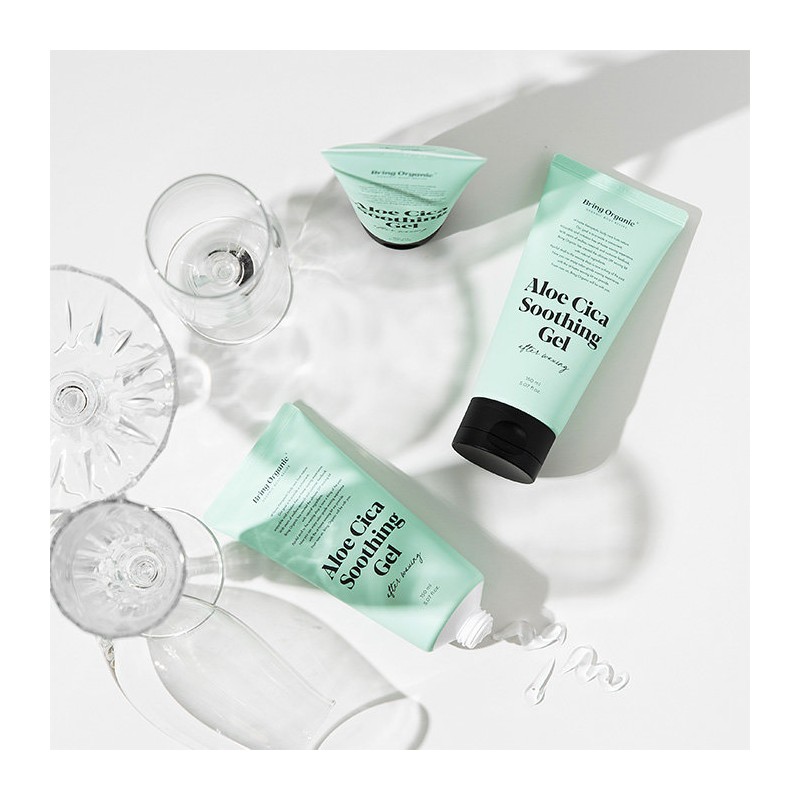 Aloe Cica Soothing Gel After Waxing Care Ingrown Hair Prevention