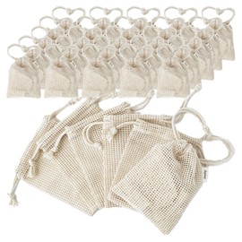 iMilli organic cotton soap foam net, 30 pcs, natural / 아이밀리 유기농 면 비누거품망, 30개, 네추럴