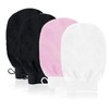 4 Pack Exfoliating Gloves Body Scrub Mitt Bath SPA Exfoliating,
