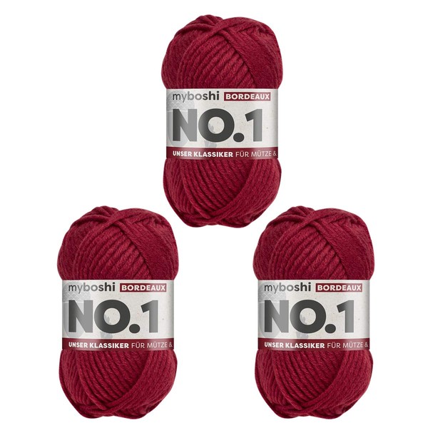 myboshi No.1 Wool for Crochet and Knitting, Quick Knitting Yarn,