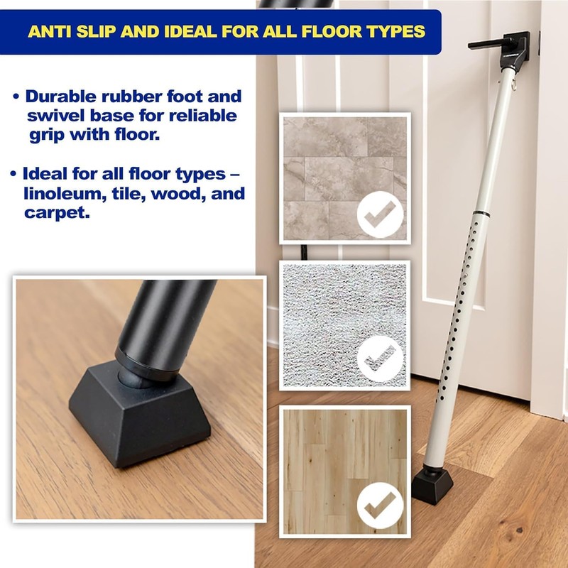 BRINKS Door Security Bar - Adjustable Brinks Door Security Bar