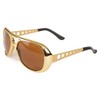 Big Mo's Toys Rockstar 50’s, 60’s Style Aviator Shades, Gold