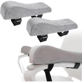 Juego de 2 Almohadillas Ergonómicas para Reposabrazos, Fundas Acolchadas para Sillas de Oficina, Cojines de Apoyo para Codo en Computadora, Gaming y Escritorio