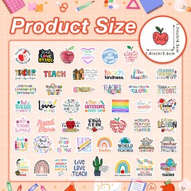 Punny Teacher Stickers Glow in The Dark, Funny Motivational Reward Prizes for Classroom School, Positive Incentives Encouragement Decals Home Supplies (65 PCS)