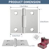 Door Hinges 12 Pack Stainless Steel Ball Bearing Folding Butt