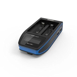 XTAR Over 4 Slim Battery Charger - 2 Port - 18650 / 18700 / 20700 / 21700, etc.