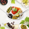 LELE LIFE 4Pcs Olive Spoon and Pickle Fork Tool, SUS304