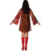 Krause & Sohn Hippie Costume Nancy colorful dress with brown